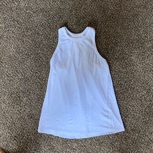 Lululemon white “all tied up” tank